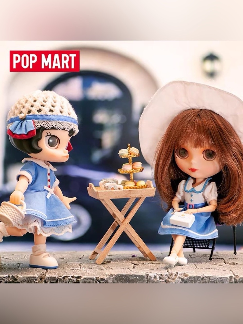 NIB Pop Mart Molly x Blythe French Style Action Figure Set [RARE] - Picture 2 of 3